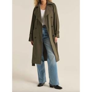 NEW Z SUPPLY dorian trench coat jacket in grape leaf